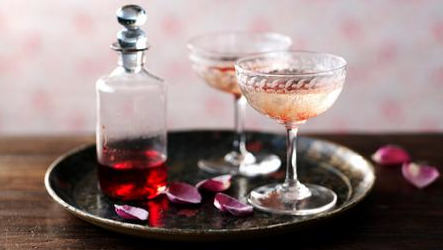 Friday Food \ Champagne with floral fruit syrup