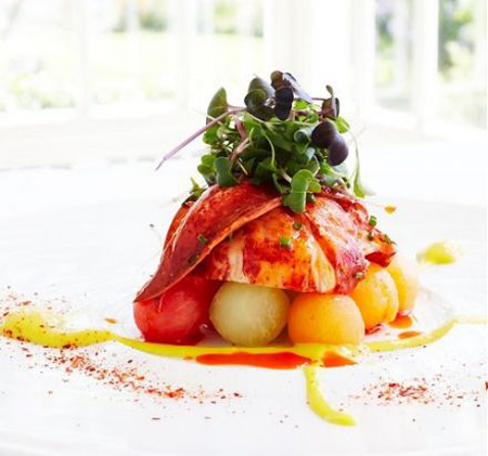 Lobster salad with mango emulsion \ Friday food