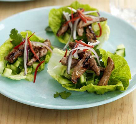 Teriyaki Beef & Lettuce Cups Teriyaki Beef & Lettuce Cups