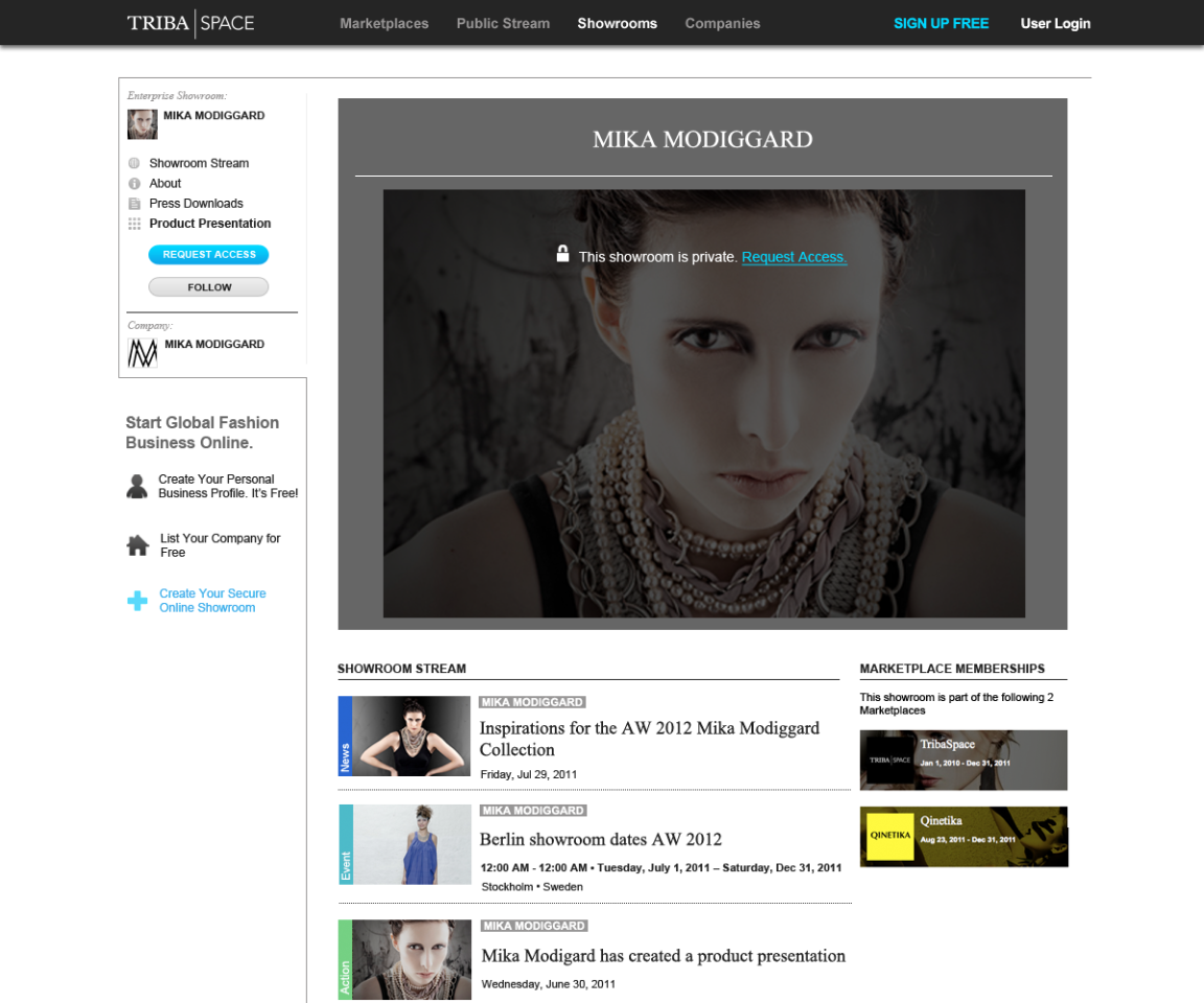 TribaSpace – The New Fashion Market Online