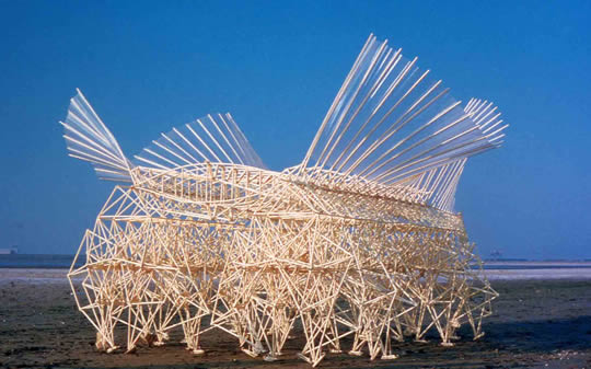 Kinetic sculptures by Theo Jansen