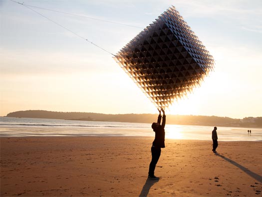 Three Cubes colliding