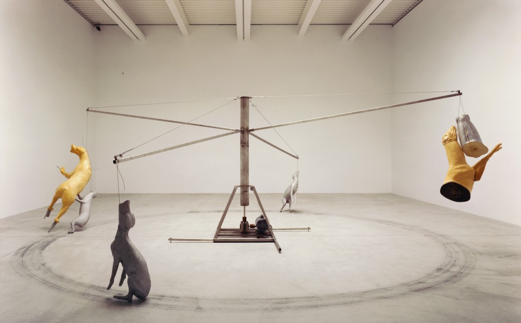 Hauser-Wirth-London-Savile-Row-Bruce-Nauman-Carousel-stainless-steel-version-1988-1024x635