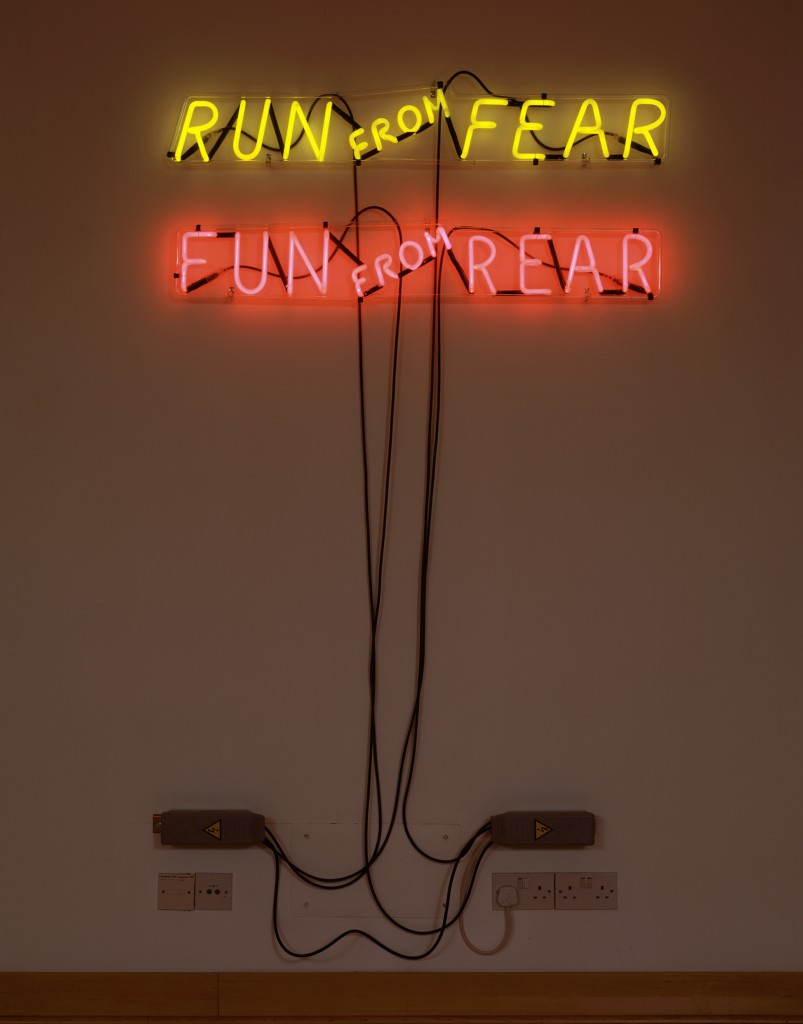 Hauser-Wirth-London-Savile-Row-Bruce-Nauman-Run-from-Fear-Fun-from-Rear-1972-803x1024