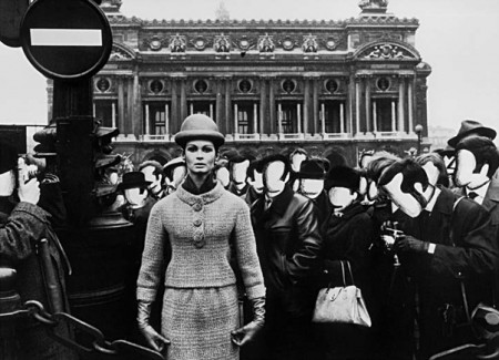 isabella and opera white faces paris 1963 vogue c william klein