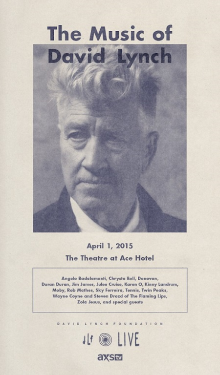The Ace Hotel in Los Angeles hosts a David Lynch tribute concert